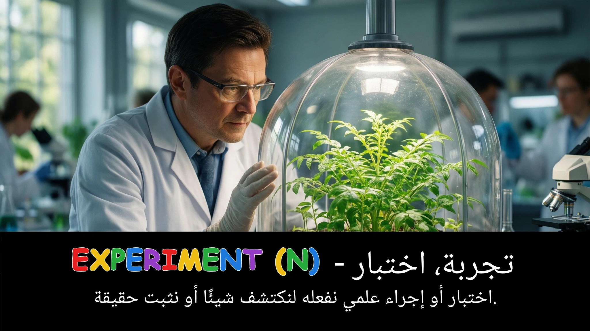 Arabic Illustration for experiment (n)